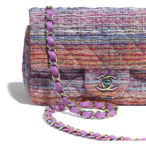 chanel rainbow tweed bag|chanel tweed bag for sale.